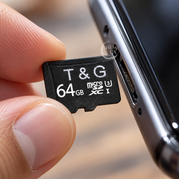 Карта пам'яті TF microSDXC 64 ГБ для смартфона, IP-камери, відеореєстратора, екшн-камери, фотоапарата, планшета, GPS-навігатора та MP3-плеєра з адаптером, для зберігання фото, відео, музики та документів, UHS-1