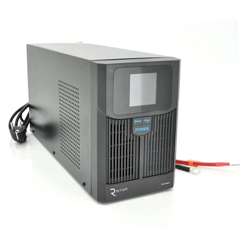 ДБЖ із правильною синусоїдою RITAR RTSW-1500 LCD (1000Вт),12В, під зовнішній АКБ, (500*245*350) 14,9 кг (400*145*210), Q1, Box (UG-8330)