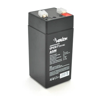 Акумуляторная батаре MERLION AGM GP450F1 4 V 5 Ah ( 47 x 47 x 100 (105 ) ) Q30 (UG-42090)