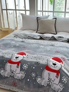 Плед велсофт полуторний Colorful Home 150*200 см Ведмедик