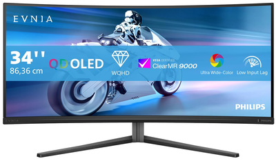 Монитор 34" Philips Evnia 34M2C6500AM 2К QD-OLED 175 Гц (102393872) - Уценка