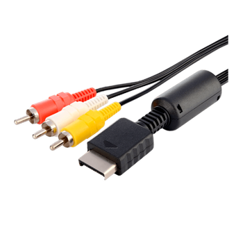 Кабель RMC PlayStation 2 3RCA - AV Multi Out Black 1.75m