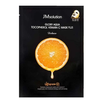 Тканевая маска для лица с токоферолом для выравнивания тона JMSOLUTION Glory Aqua Tocopherol Vitamin C Mask, 1 шт