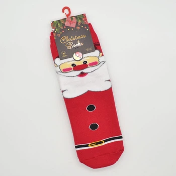 Носки универсальные махровые Super Socks 006.S072-1 Санта 36-40р. Красный