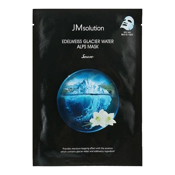 Тканевая маска с экстрактом эдельвейса и ледниковой водой JMSOLUTION Edelweiss Glacier Water Alps Mask, 1 шт