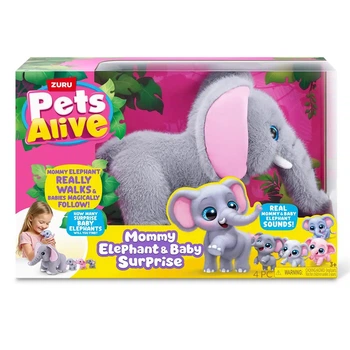 Інтерактивна іграшка Pets Alive Мама слониха з сюрпризом