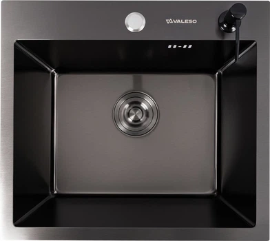 Кухонна мийка VALESO Decor PVD 50x45 3.0/1.0 мм Black (SP000033606)
