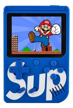 Портативна ігрова консоль SUP Game Box 500 in 1 3″ 500 ігор до 6 годин micro USB RCA для телевізора синя