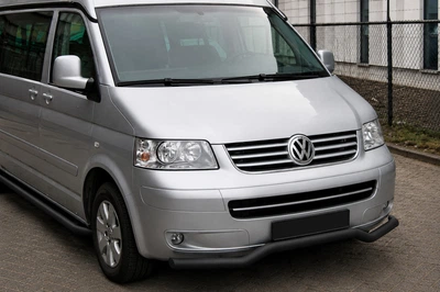 Передняя защита Wave Black (нерж. сталь) для Volkswagen T5 Multivan 2003–2010 гг
