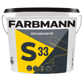 Краска фасадная FARBMANN S33 Special Silicone Facade Paint (База LC, прозрачная, под тонирование) 5л