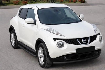 Передній захист ST008-2 Black (нерж) для Nissan Juke 2010-2019 рр