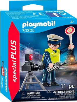 Klocki Playmobil Policjant z radarem 11 elementów 70305 (4008789703057)