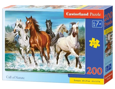 Пазли Castorland 200 "Коні" CASTORLAND (B-222056/А21)