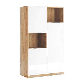 Пенал LuxeStudio Junior 3 дуб крафт золотий/біле дерево