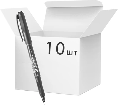 Набір перманентних маркерів Centropen Чорний 0.6 мм 10 шт (8595013611425)
