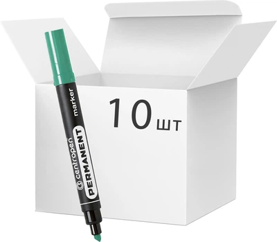 Маркер Centropen перманентний 2.5 мм Зелений (8595013615515)