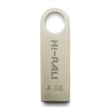 Флеш накопичувач Hi-Rali Shuttle USB 2.0 4GB Silver