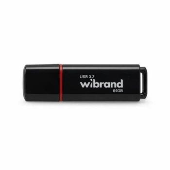 Флеш накопичувач Wibrand Scarab USB 3.2 Gen 1 64GB Black