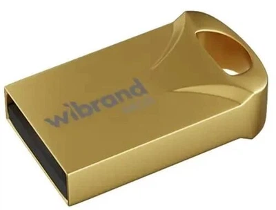 Флеш накопичувач Wibrand Hawk USB 2.0 64GB Gold