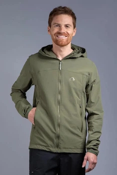 Трекінгова чоловіча куртка Soft Shell Tatonka Cesi M's Hooded Jacket, Olive, L