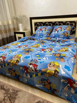 Дитячий комплект постільної білизни півтораспальний Paw Patrol (Щенячий патруль), Бязь GOLD LUX, 145*215 см