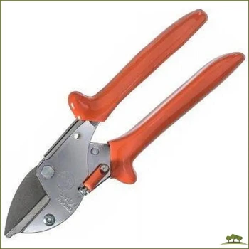 LOWE Original 5.124 Компактный секатор с наковаленкой из Германии для точной обрезки растений