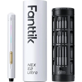 Электроотвертка с набором бит Fanttik E2 Ultra Snow White [179553]