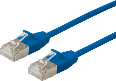 Патч-корд Equip Cat 6a F/FTP (FTP) RJ-45 0.25 m Blue (4015867209745)