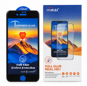 Защитное стекло Mietubl для iPhone 7 ESD AntiStatic Full Glue с черной рамкой