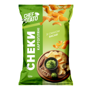 Снеки "Chef Potato" Васабі 120г