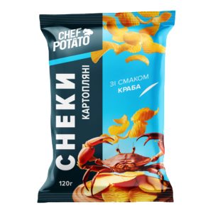 Снеки "Chef Potato" Краб 120г