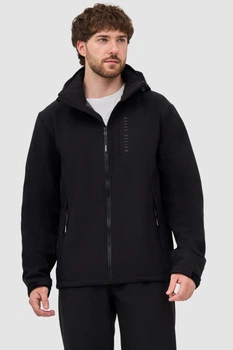 Вітровка Avecs чорна для чоловіків з матеріалу Softshell 50655/1 L