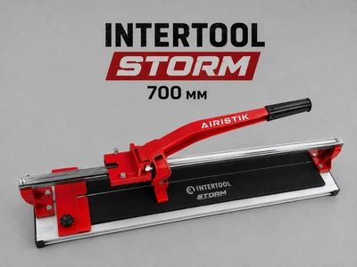 Плиткорез монорельсовый INTERTOOL STORM 700 мм на подшипниках алюминиевая станина