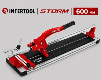 Плиткорез монорельсовый INTERTOOL STORM 600 мм на подшипниках алюминиевая станина