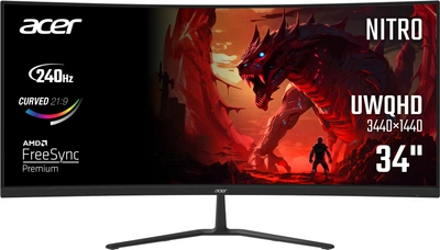 Монитор 34" Acer Nitro ED340CURW0bmiipx (UM.CE0EE.015)