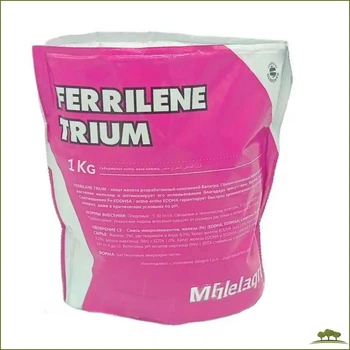 Добриво Ferrilene Trium 1 кг Valagro хелатне залізо для профілактики хлорозу та здорового росту рослин