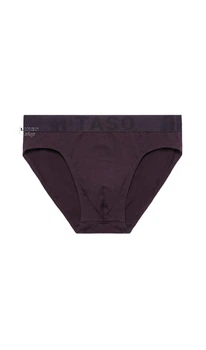 Фиолетовые мужские трусы брифы модал без рисунка с широкой резинкой Classic style TASO 3566 2ХL