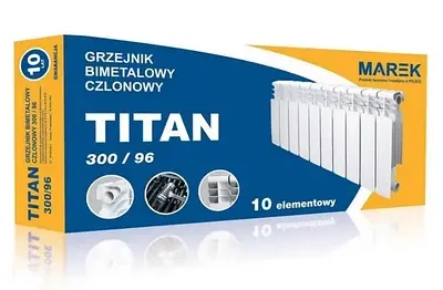 Радиатор биметалический MAREK TITAN 300/96 (145Вт) 10 секций