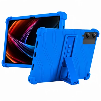 Детский чехол TPU Wave with Stand для Doogee Tab E3 Pro с подставкой blue