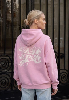 Жіноче Худі Стаф Рожеве На Флісі Спортивна Кофта Оверсайз З Принтом Staff Sweet Dreams Oversize Fleece XS (406593)