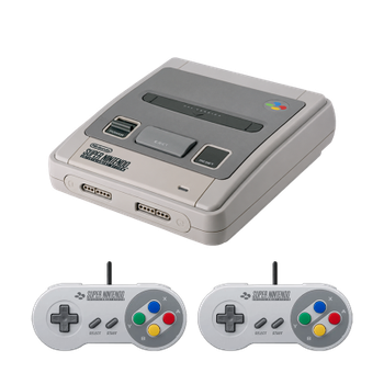 Набір Консоль Nintendo SNES FAT Europe Light Grey Без Геймпада Б/У + Геймпад Дротовий Grey 2.2m 2 шт