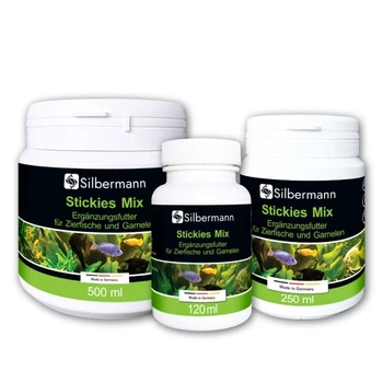 Корм Silbermann Stickies Mix 120 ml (SIS134) мікс клейких таблеток для акваріумних риб