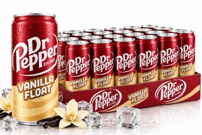 Упаковка безалкогольного напою Dr Pepper Vanilla Float 0.33l х 24 банки