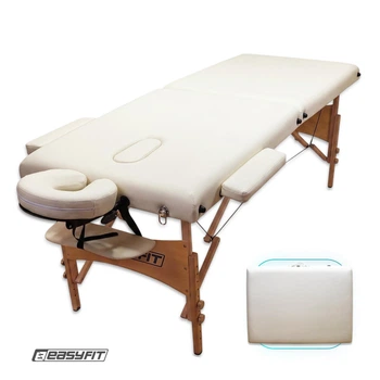Массажный стол EasyFit ZenRest кушетка складная Бежевый с чехлом