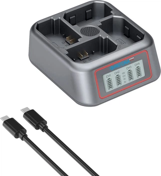 Зарядний пристрій PATONA Platinum 4-Port USB-C PD/QC для Sony NP-FZ100 (45W) (4055655260909)