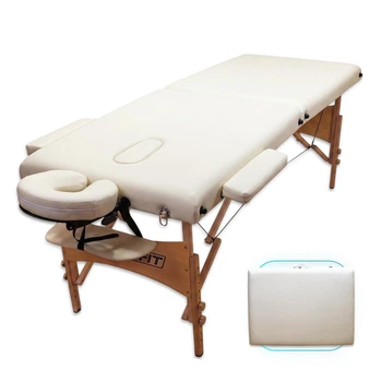 Массажный стол EasyFit ZenRest кушетка складная Бежевый (кушетка автомат косметологическая для массажа, наращивания ресниц) EF1257KL