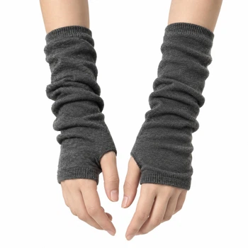 Мітенки без пальців сірі One Size (10326)
