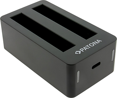 Зарядний пристрій PATONA Dual Charger with USB-C Cable для Insta360 X5 (CINSBAHA) (4055655252331)