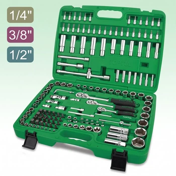 Професійний набір інструменту 1/4", 3/8", 1/2" 151 од. TOPTUL GCAI151R