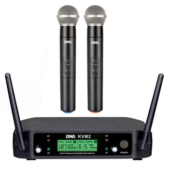 Dwukanałowy cyfrowy system bezprzewodowy DNA KVM 2 UHF z 2 mikrofonami do ręki (5908249816220)
